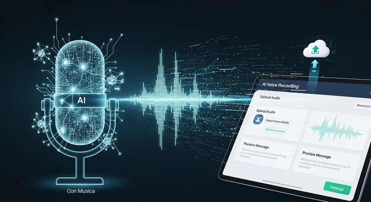 Registrazione e montaggio messaggi vocali IVR (senza musica)